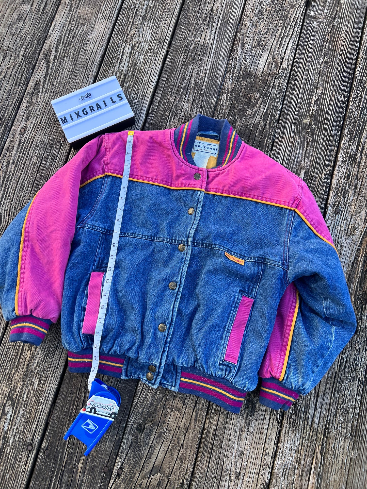 90’s Arizona Jacket CO Vintage KIDS M10/12 Embroidered Denim Jacket