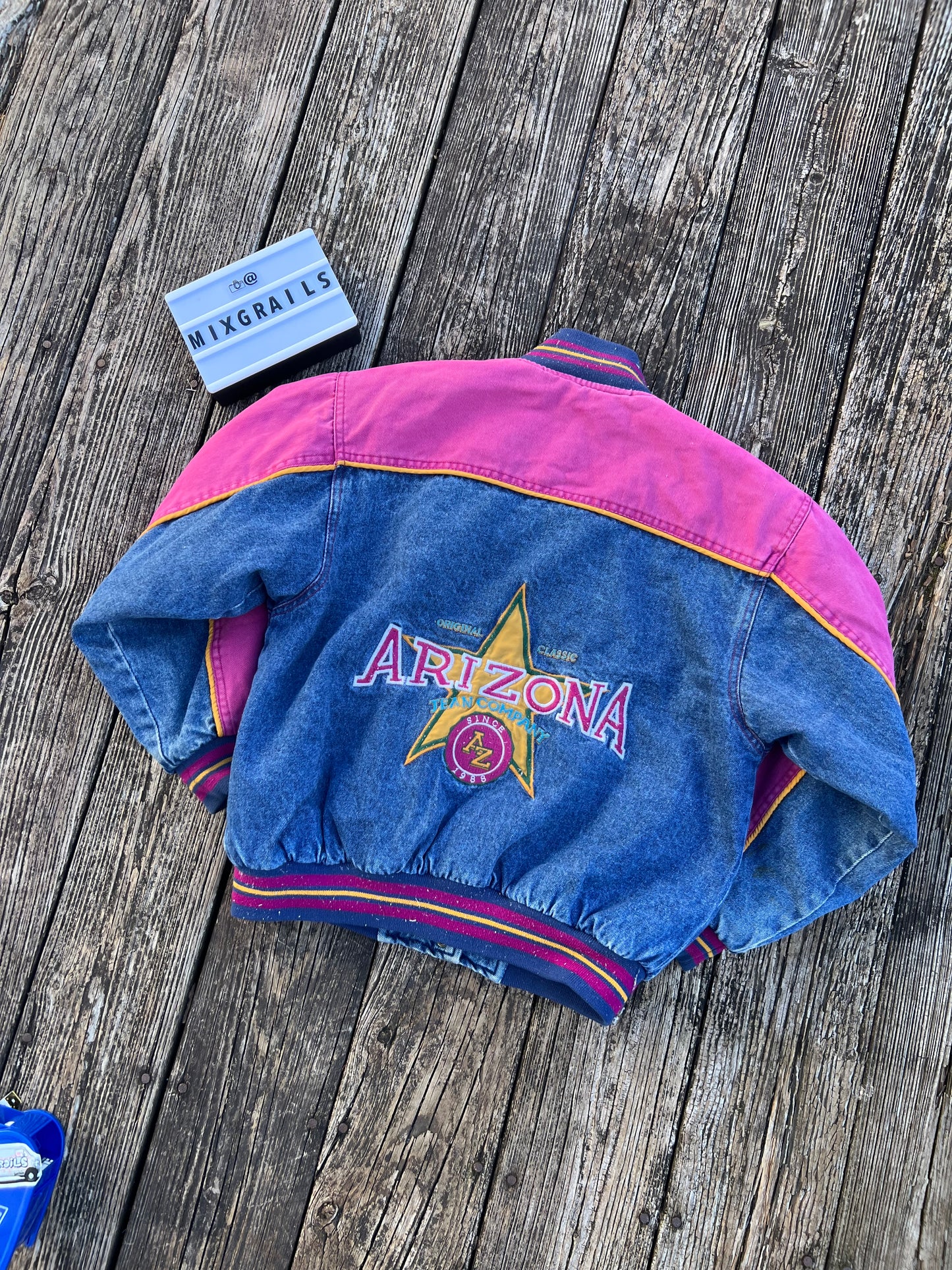 90’s Arizona Jacket CO Vintage KIDS M10/12 Embroidered Denim Jacket