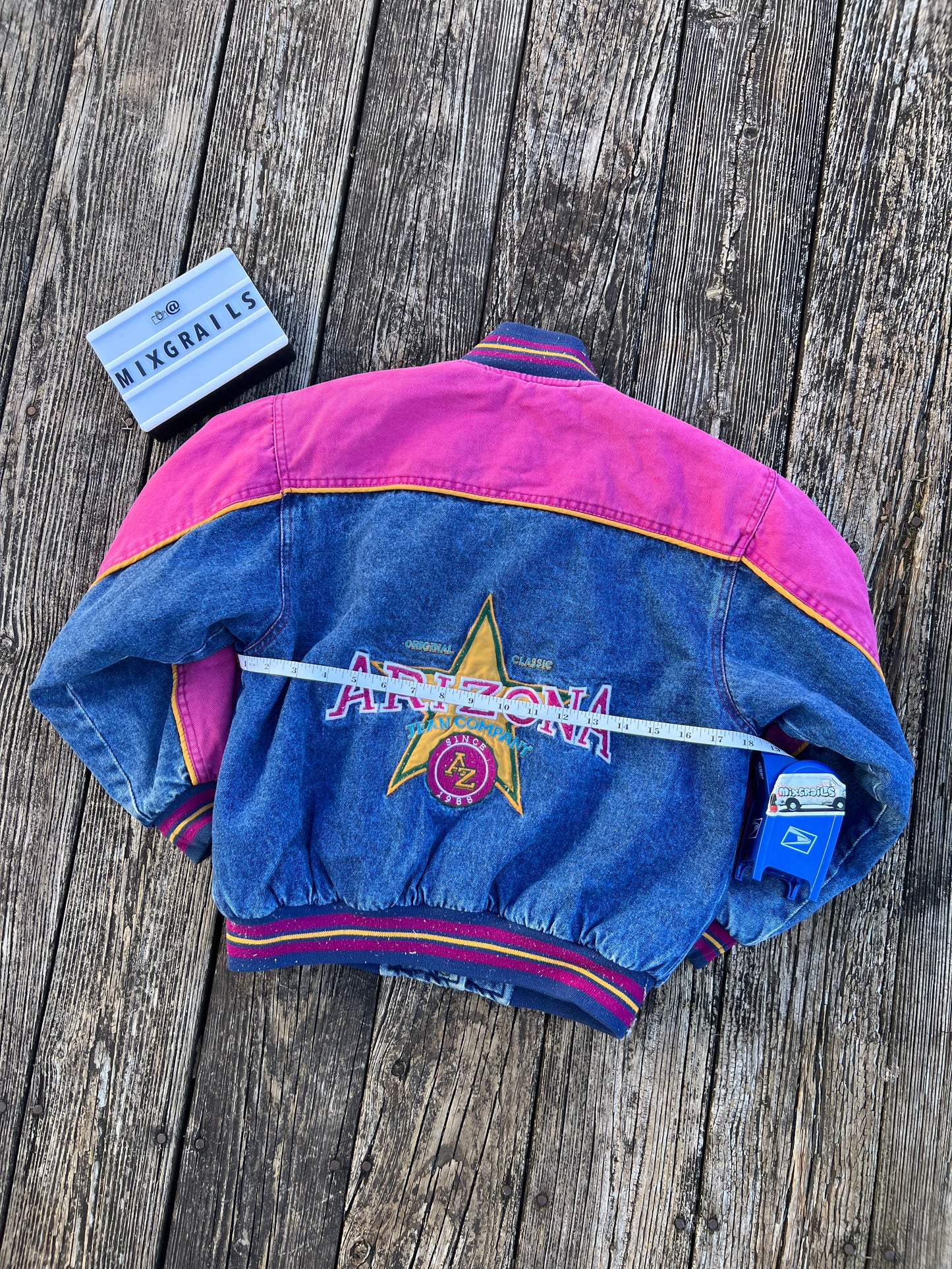 90’s Arizona Jacket CO Vintage KIDS M10/12 Embroidered Denim Jacket