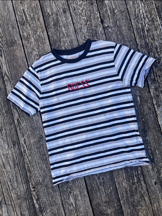 Guess Originals Mens Vintage Striped Tee Shirt Size Small